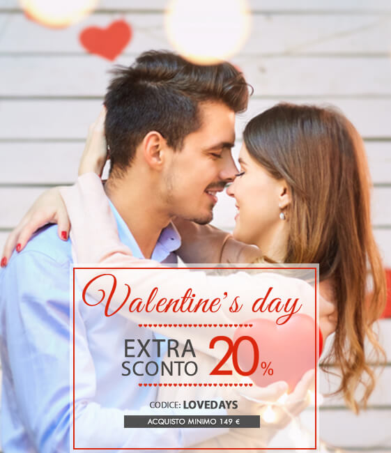 San Valentino: 20% Extra per una spesa di almeno 149 euro